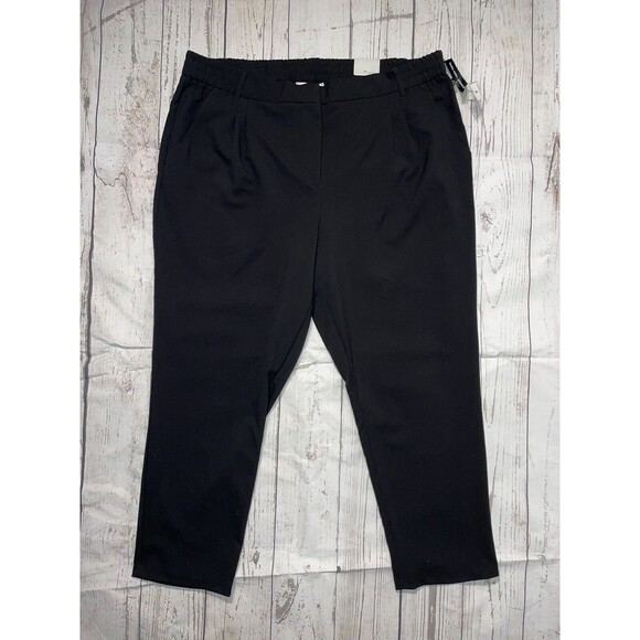 Larry Levine Pants - Larry Levine Slim Ankle Pants Slacks Women Size 24W Black
